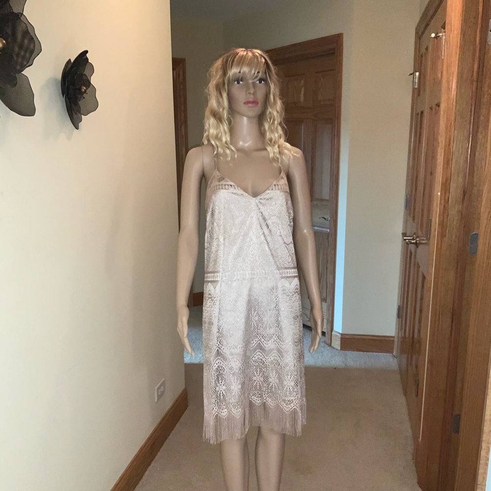 👗👗JESSICA SIMPSON LACY SLIP DRESS